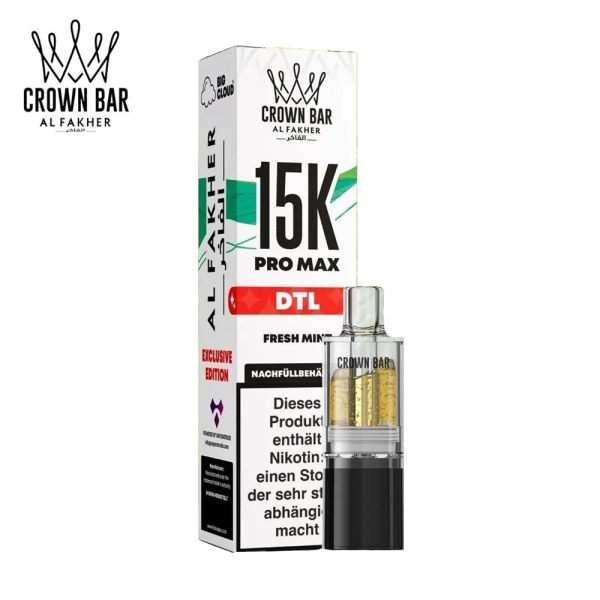 Al Fakher 15K Pro Max - Fresh Mint - Pods 6mg DTL